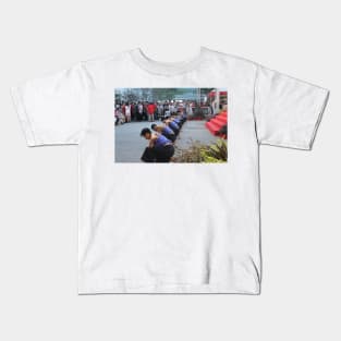 Young Asian men dance performer in a row Kids T-Shirt